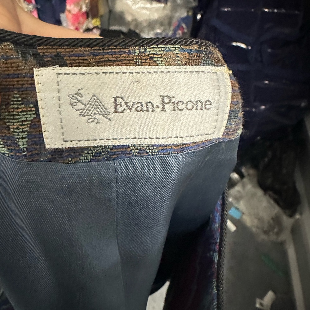 Evan Picone Multicolor Patterned Blazer - image 4
